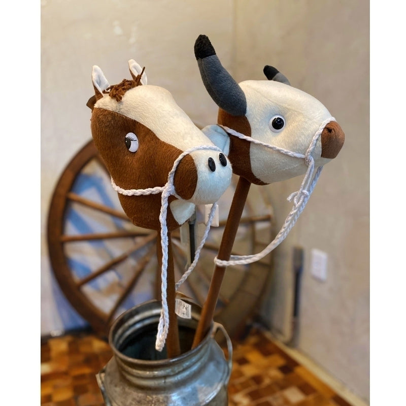 Brinquedo Cavalinho De Pau Pelúcia