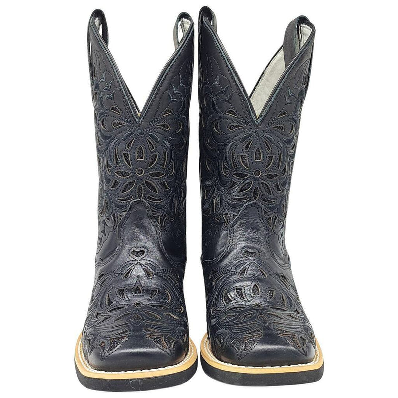 Bota Feminina Brilho Preto