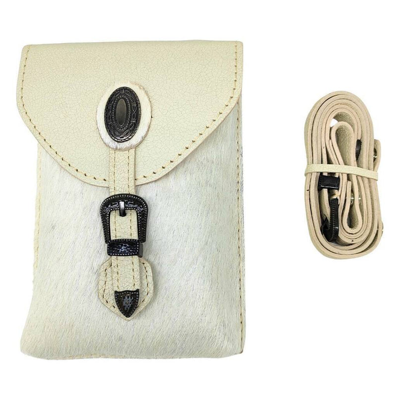 Bolsa De Couro Goyazes Austin Off White