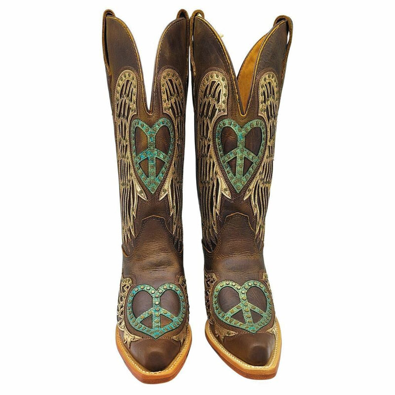 Bota Texana Feminina Goyazes Dallas Tabaco