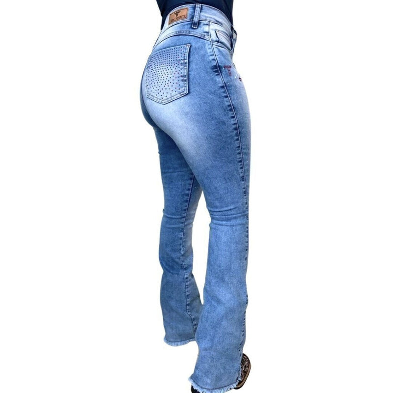 Calça Jeans Feminina Tex Team Brilho