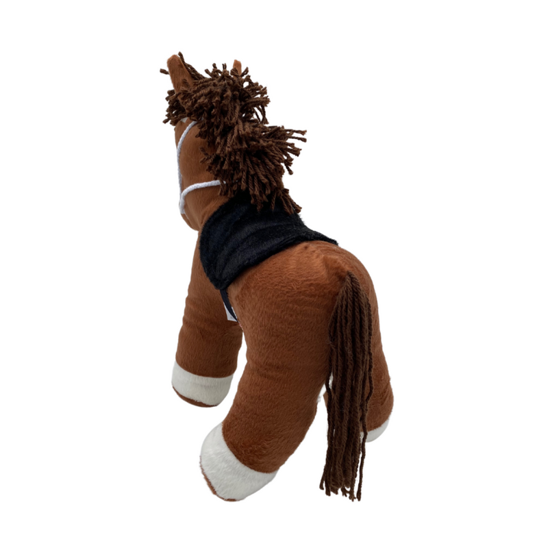 Cavalo De Pelucia Marrom Menino E Menina