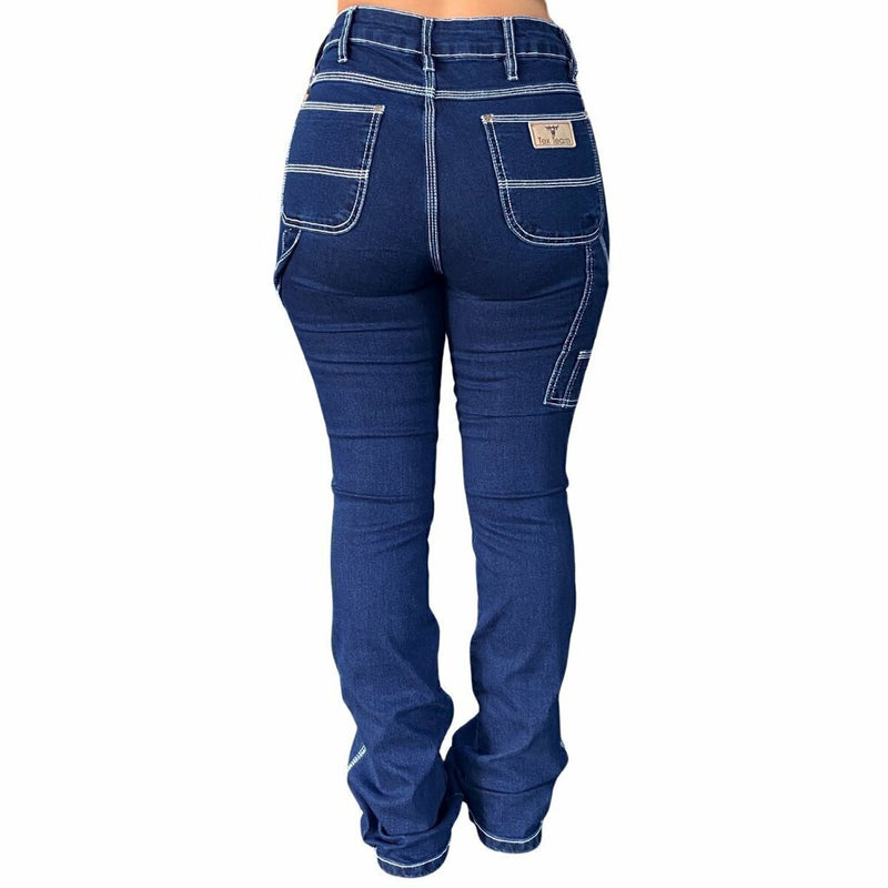 Calça Tex Team Carpinteira Costura Branca
