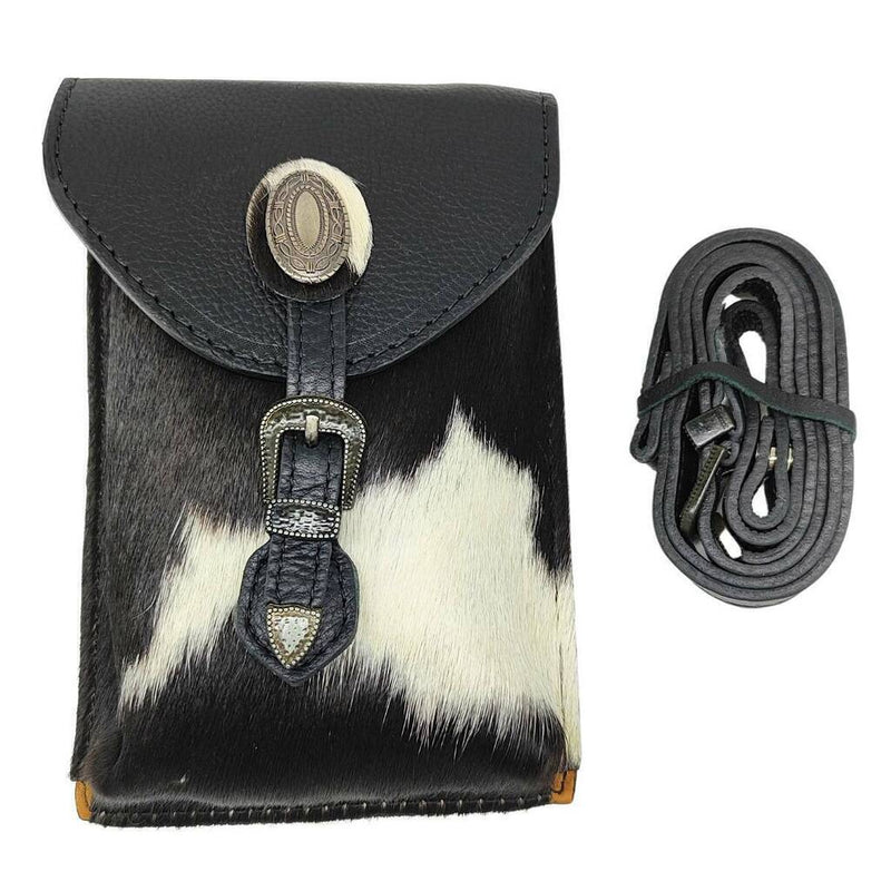 Bolsa De Couro Goyazes Pit Stop Preto