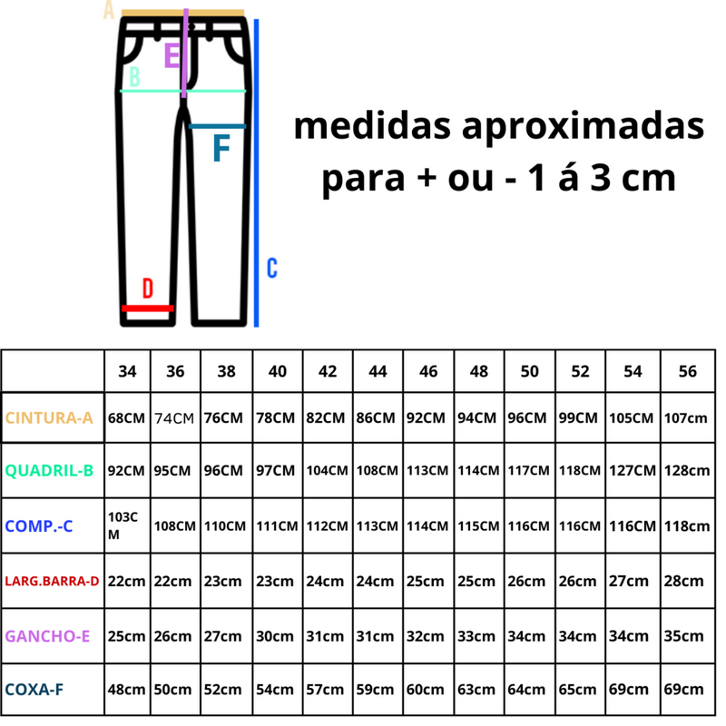Calça Fem Tex Team Carpinteira Bordada Azul