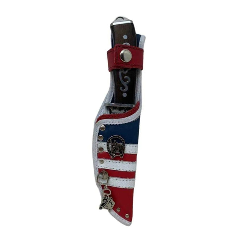 BotaFaca Americana
                                    - Couro Cano Americano Tradicional | Couro Gáspea Crazy Horse Nescau | Bainha Americana